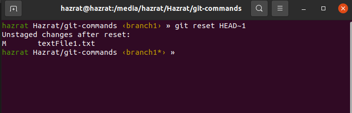 Git Reset